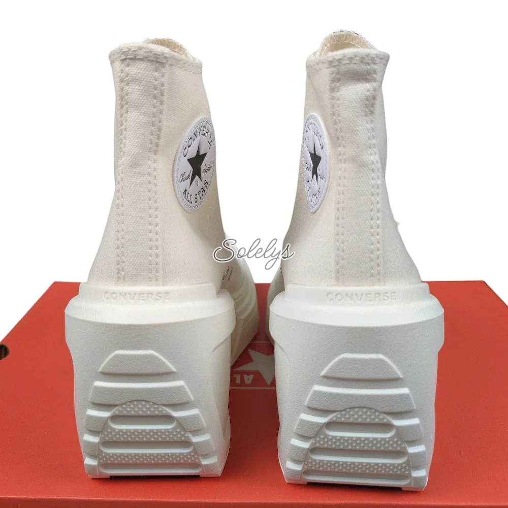 Converse Women’s High-Top Platform Sneakers in Off-White - Picture 3 of 8